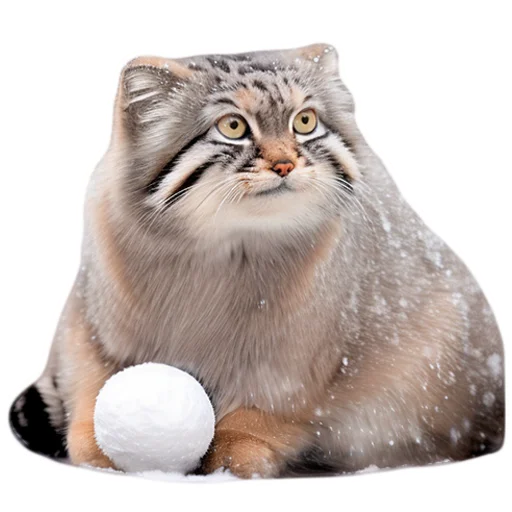 Эмодзи Winter Manul