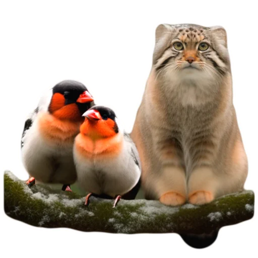 Эмодзи Winter Manul