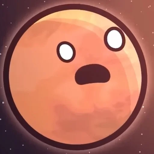 Эмодзи Марс|・ω・)♪♫*•♪