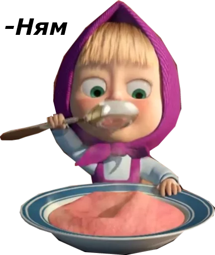 Эмодзи Маша и медведь