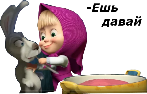 Эмодзи Маша и медведь