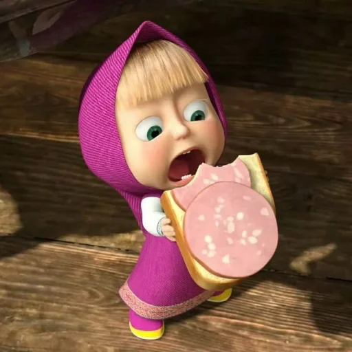 Эмодзи Маша и медведь