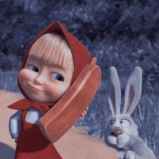 Эмодзи Маша и медведь