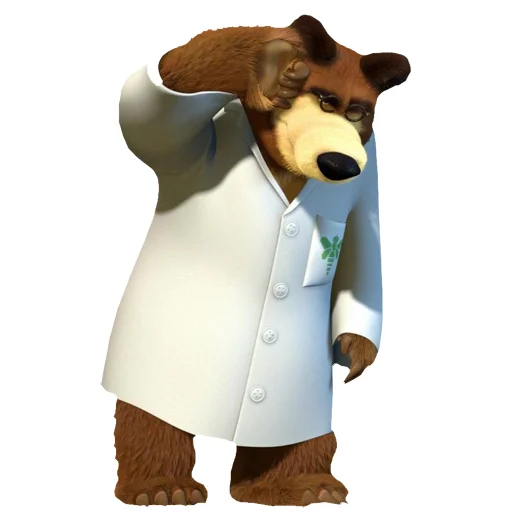 Эмодзи Маша и Медведь