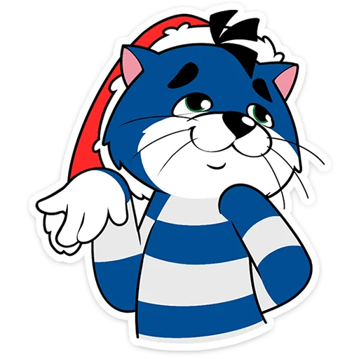 Эмодзи Новогодний Матроскин