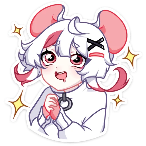 Эмодзи Мауси в кофте