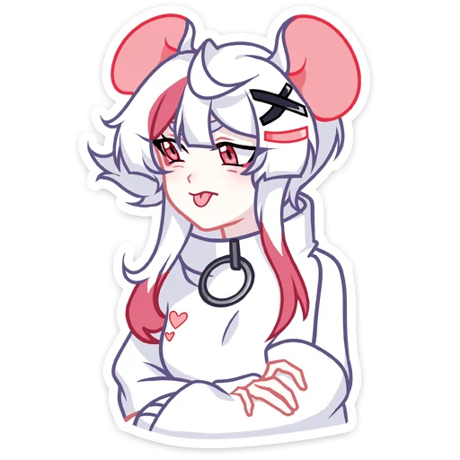 Эмодзи Мауси в кофте