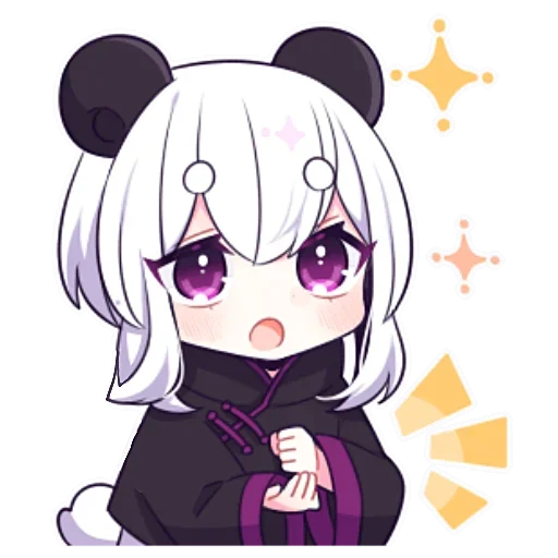 Эмодзи Panda Girl
