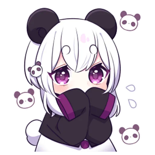 Эмодзи Panda Girl