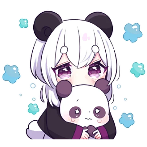 Эмодзи Panda Girl