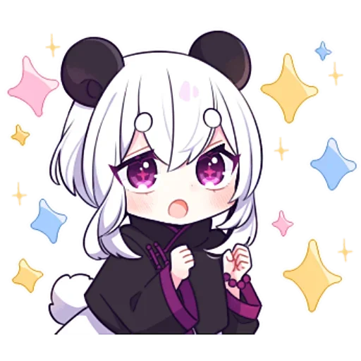 Эмодзи Panda Girl