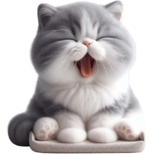 Эмодзи Котик Грей