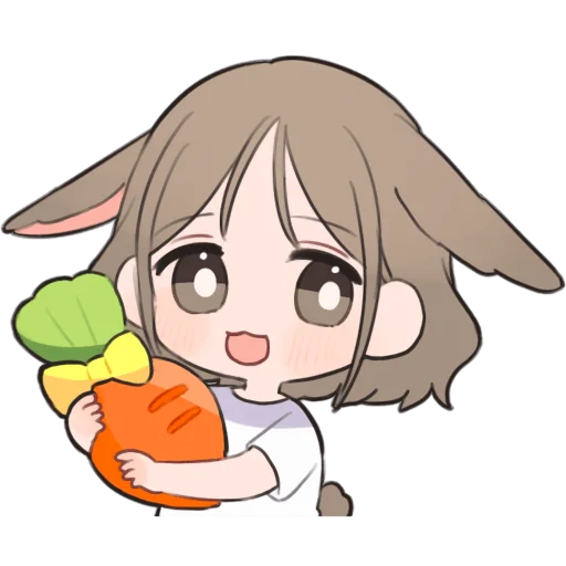 Эмодзи Кроткая тян