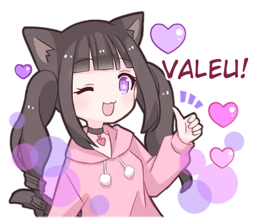 Эмодзи Menhera cat