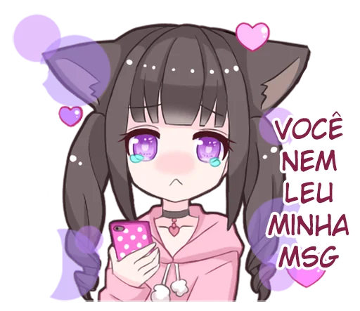 Эмодзи Menhera cat