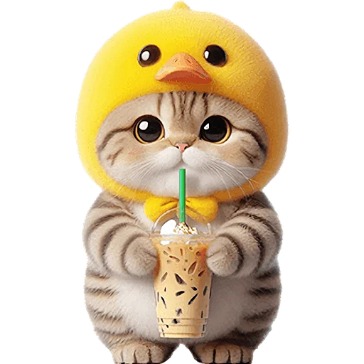 Эмодзи Мяу утка