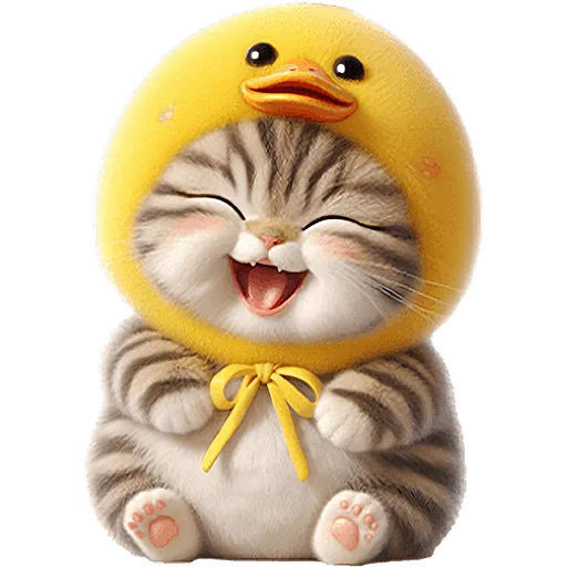 Эмодзи Мяу утка