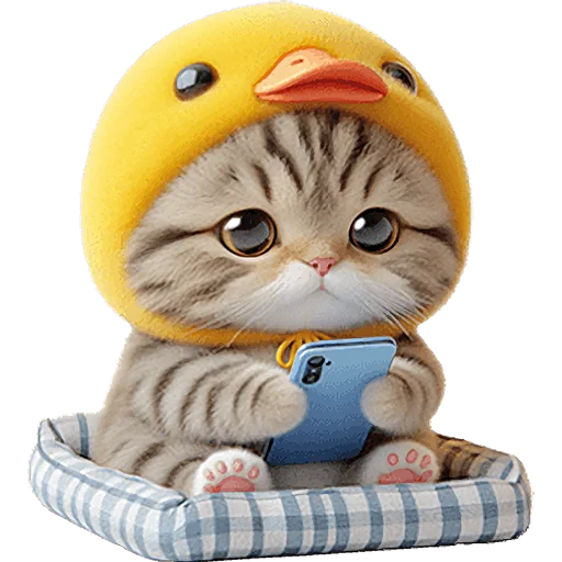 Эмодзи Мяу утка