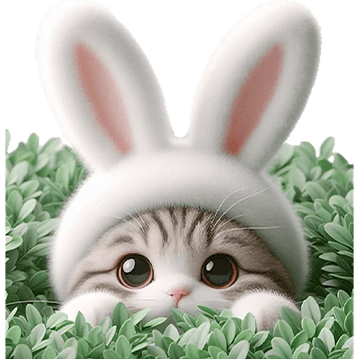 Эмодзи Мяу кролик
