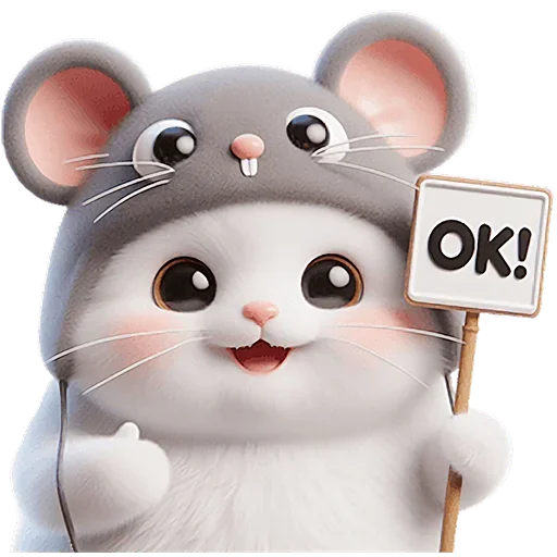 Эмодзи Мяу мышь