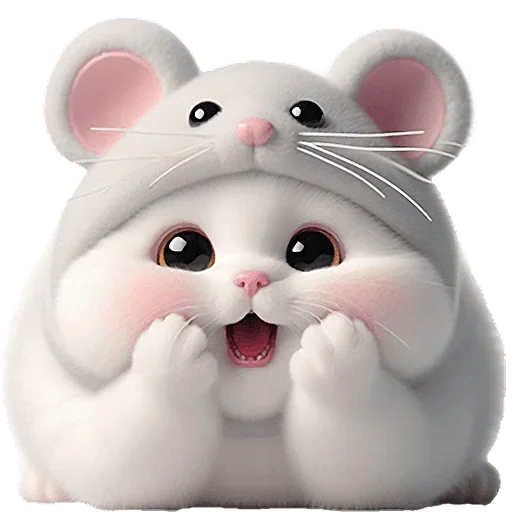 Эмодзи Мяу мышь