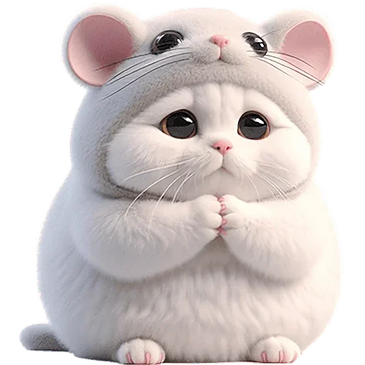 Эмодзи Мяу мышь