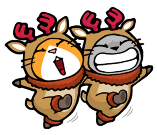 Эмодзи Meow ! Merry Christmas & Happy New Year