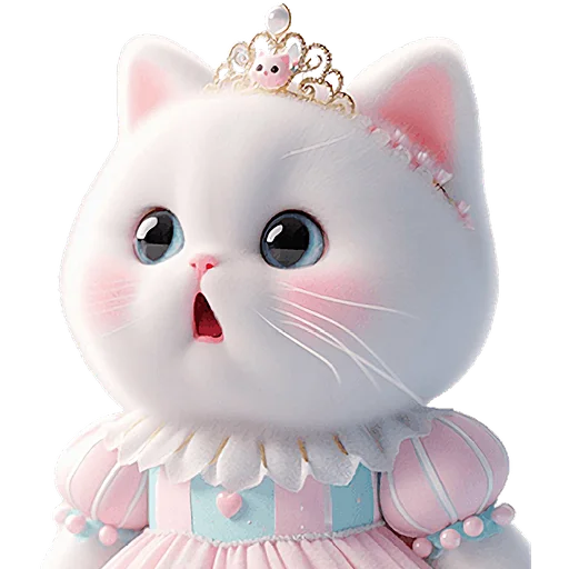 Эмодзи Мяу принцессы