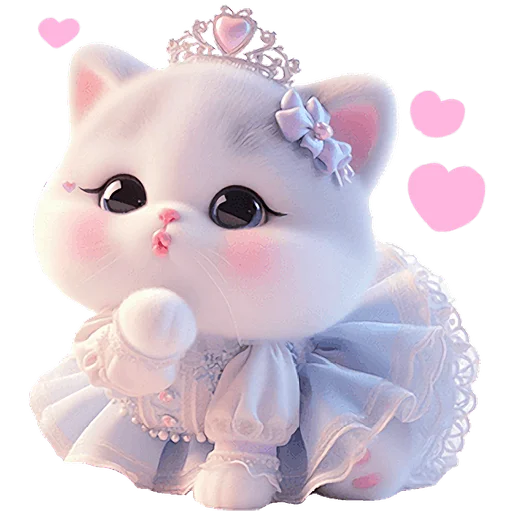 Эмодзи Мяу принцессы