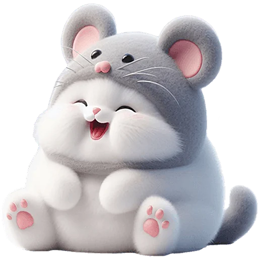 Эмодзи Мяу мышь