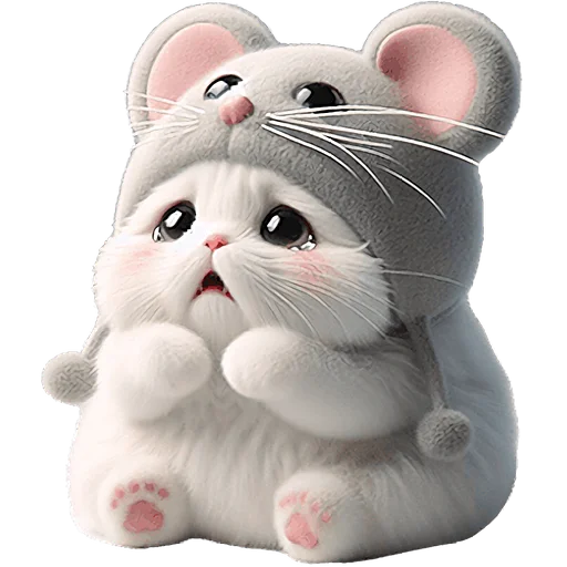 Эмодзи Мяу мышь