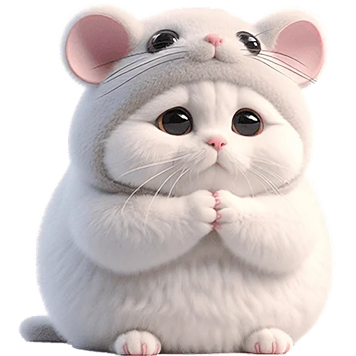 Эмодзи Мяу мышь