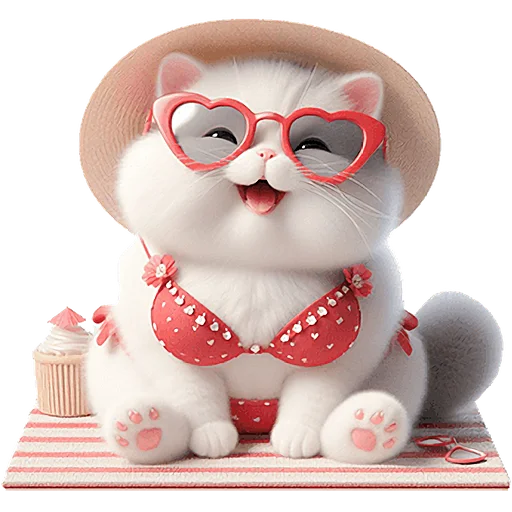 Эмодзи Летние мяу