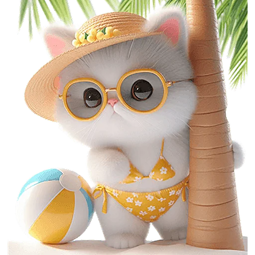 Эмодзи Летние мяу