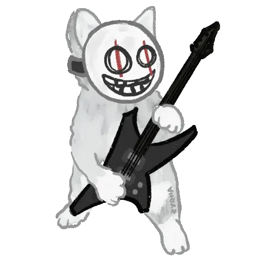 Эмодзи Metal cat