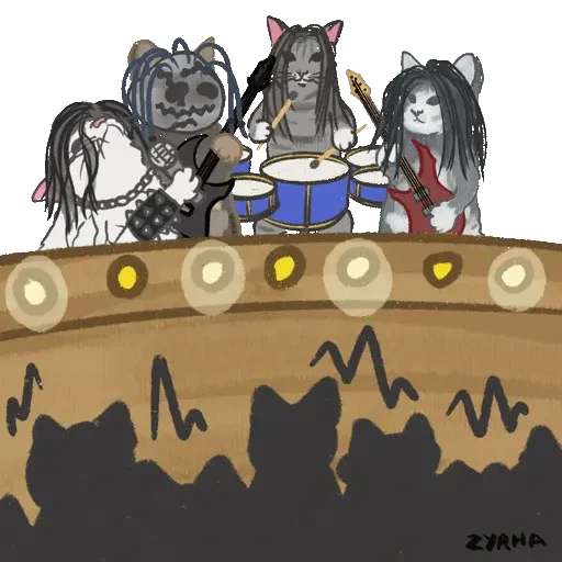 Эмодзи Metal cat