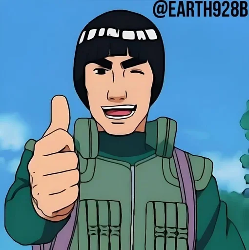 Эмодзи Might Guy