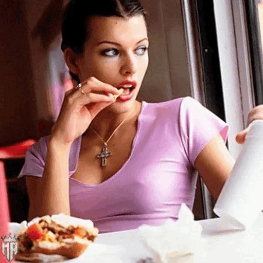 Эмодзи Mila Jovovich