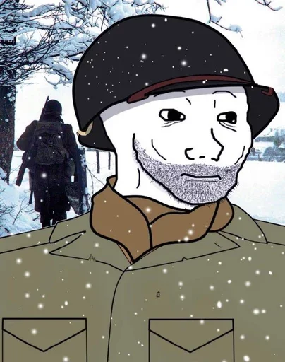 Эмодзи Military wojak