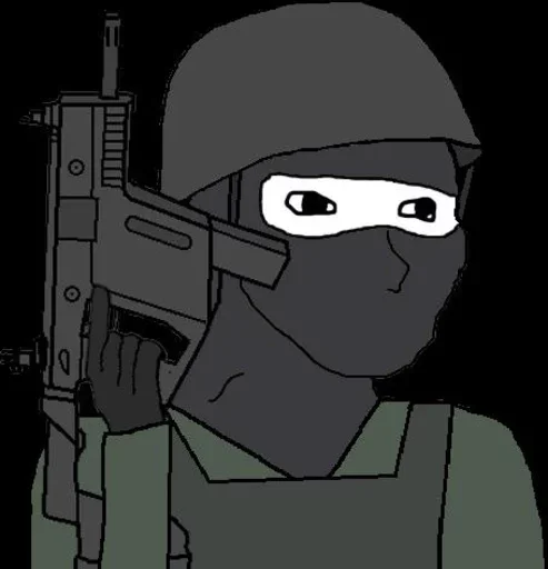 Эмодзи Military wojak