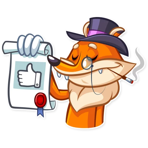 Эмодзи Millionaire Fox