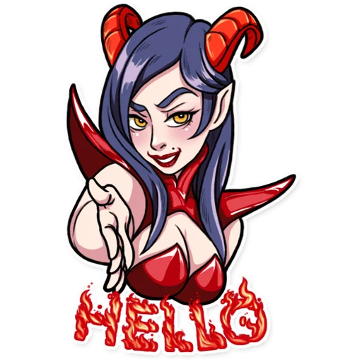 Эмодзи Miss Devil