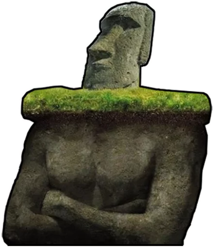 Эмодзи Moai