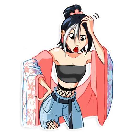 Эмодзи Modern Geisha