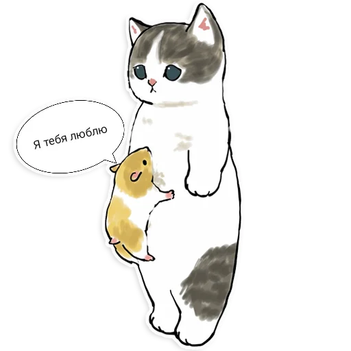 Эмодзи Коты Mofu Sand