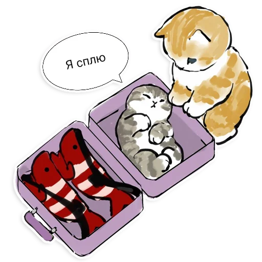 Эмодзи Коты Mofu Sand