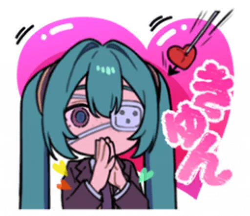 Эмодзи Monitoring Miku