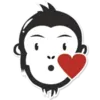 Эмодзи Monkey Stickers