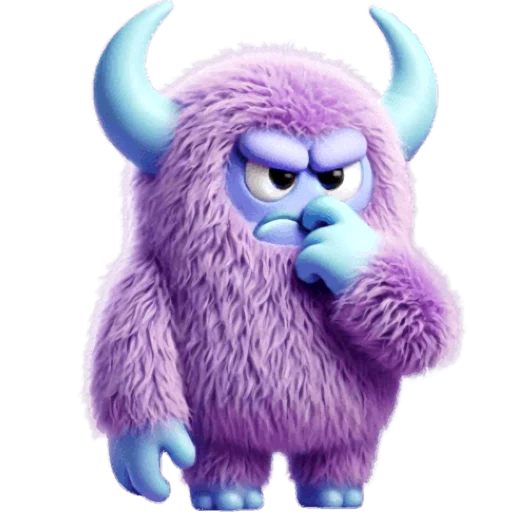 Эмодзи Фиолетовый монстр
