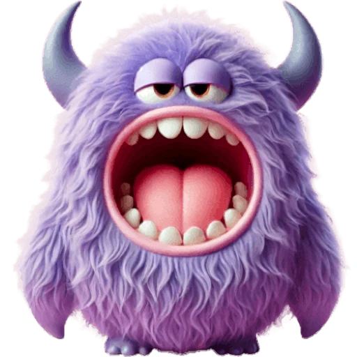 Эмодзи Фиолетовый монстр
